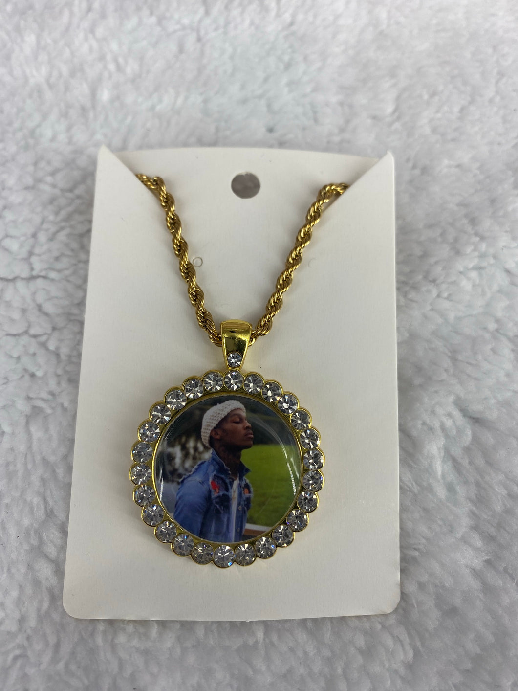 READ DESCRIPTION ON HOW TO SEND PHOTO- 24 Inch Photo Charm Stainless Steel Necklace Chain